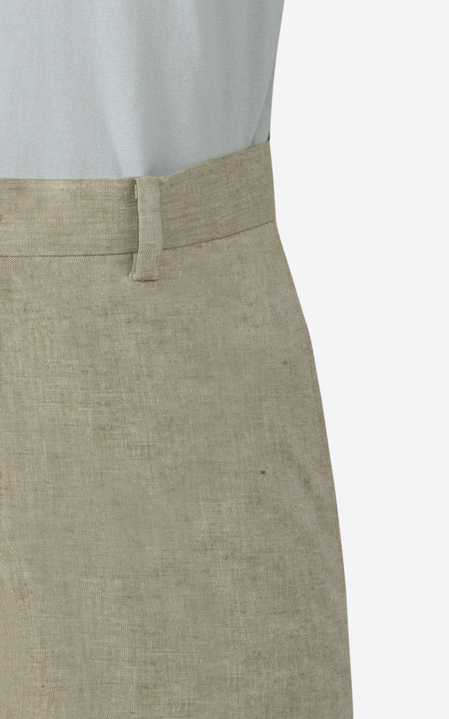 Premium Sea Glass Green Herringbone - Casual Slacks