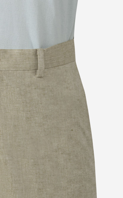 Premium Sea Glass Green Herringbone - Casual Slacks