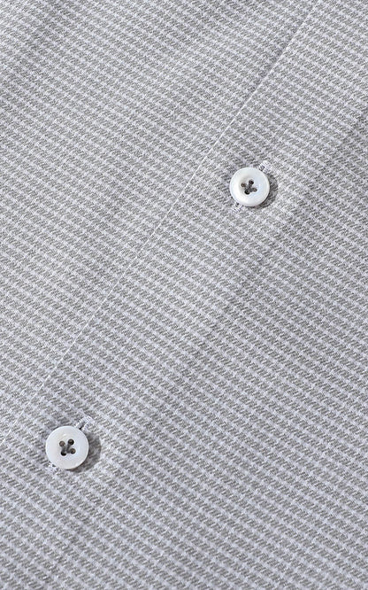 Men's custom dress shirt - celadon glaze flannel