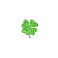 Four-leaf clover embroidery