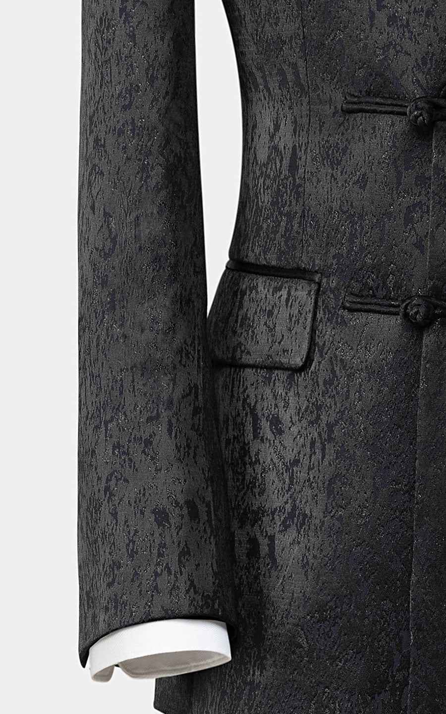 Custom Wool Jacquard Suit Jacket