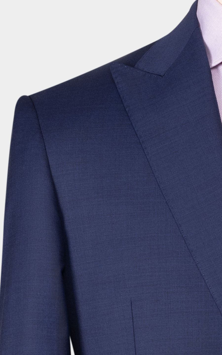 Men's dark blue twill suit custom tailored perfection