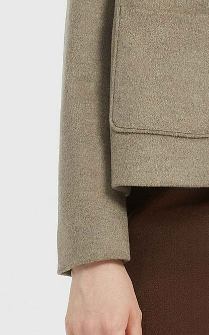 Custom Jackets - Textured Button-Front Stand Collar