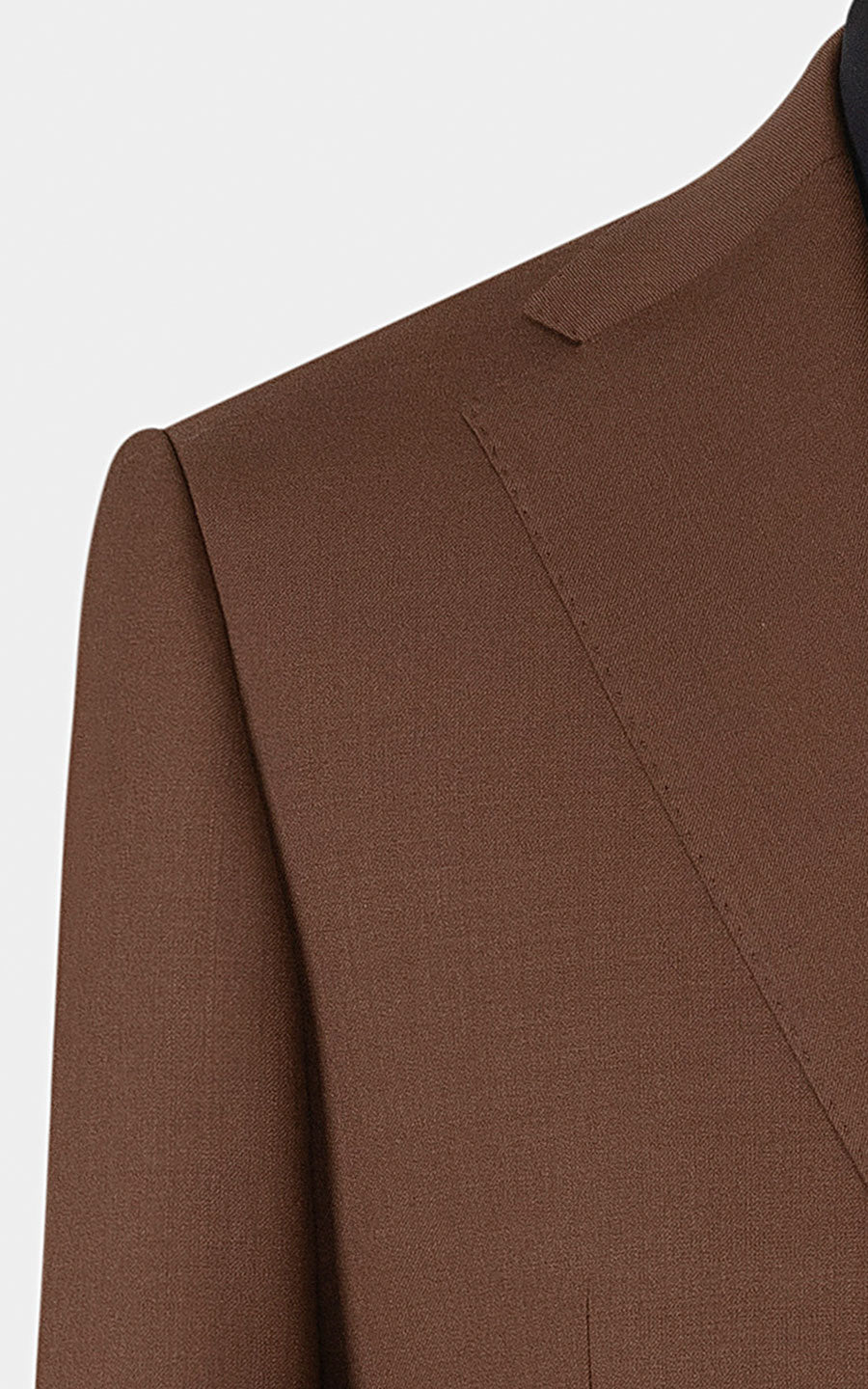 Premium Brown Suit Fabric - 280GSM Spring Summer Weight