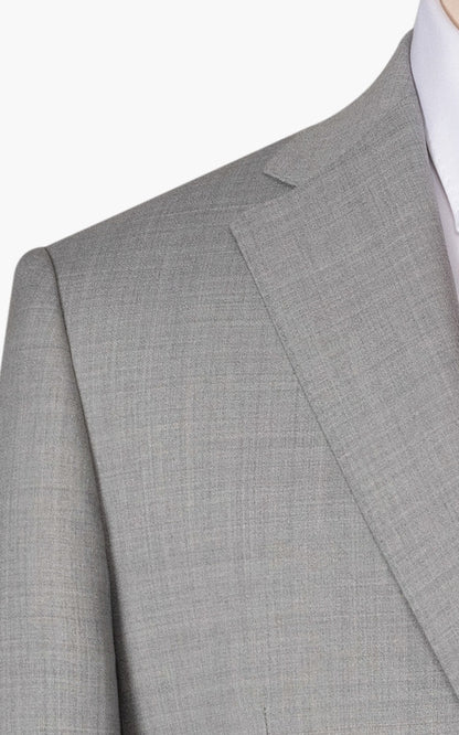 Premium Grey Satin Custom Suit - Business Formal Wear