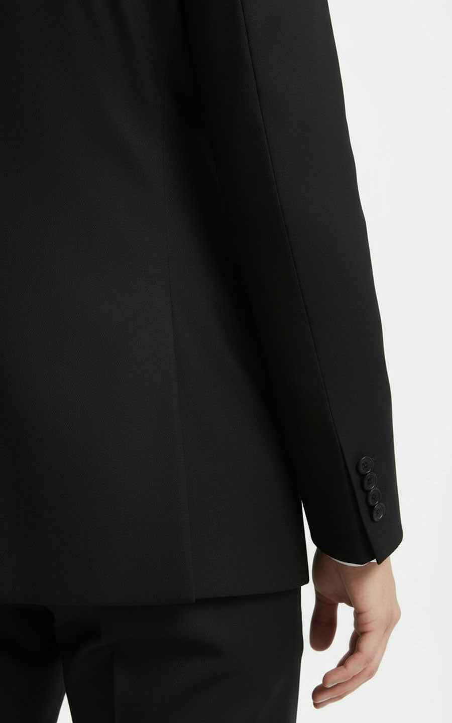 Chinese Wedding Suit Men Black Dragon Embroidery Formal