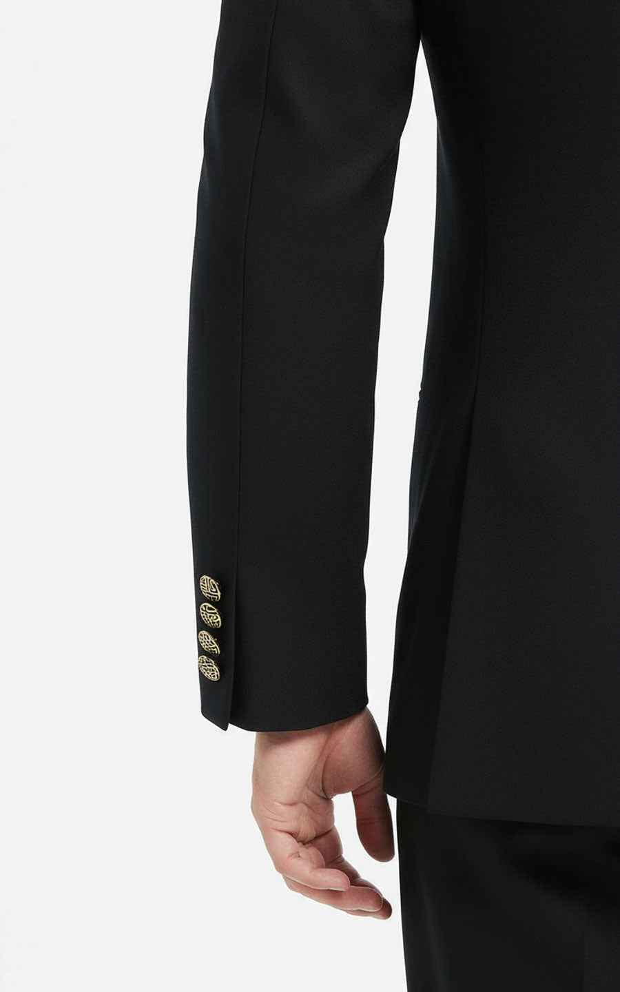 Men's Black Chinese Formal Suit - Mandarin Collar Traditional Set