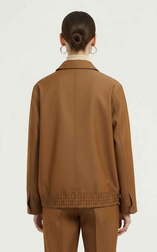 Custom Casual Suits - Brown Utility Jacket Style