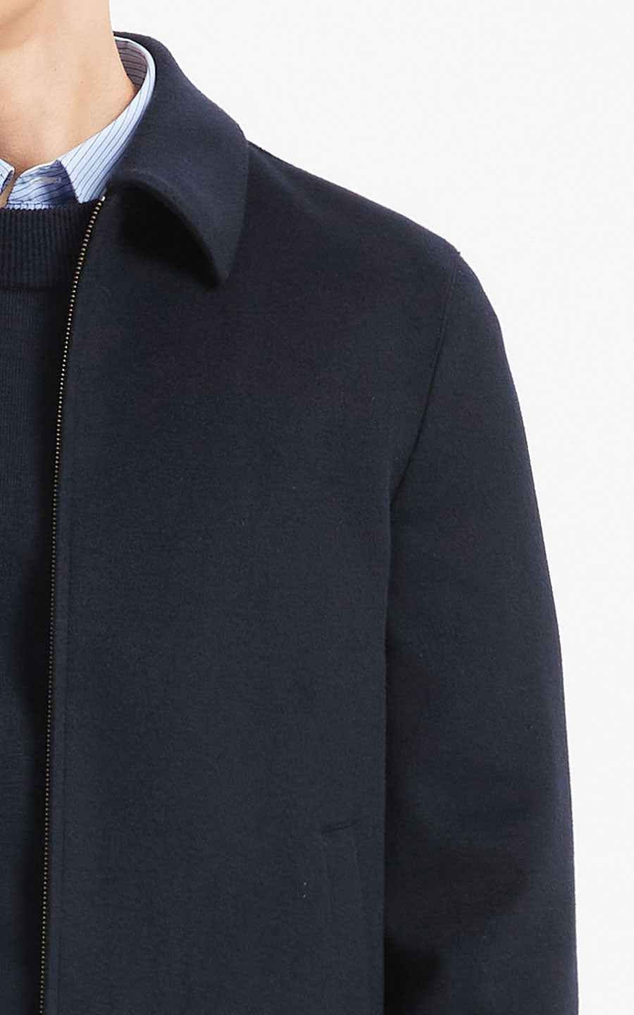 Men's Zip Jacket Navy Blue Classic Style
